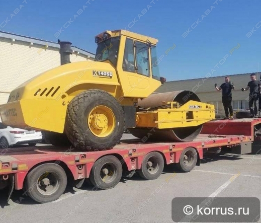 Отгружен грунтовый каток KAYTEC K140SD массой 14 т
