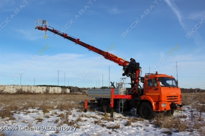 Многофункциональный кран-манипулятор  CHT4K2 модель 57590F на шасси КамАЗ-43502-3026-45 [2]